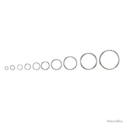 100 Anneaux Brises Nickeles Flashmer 20MM