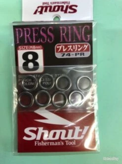 56 Anneau Soudé 770 Lbs Shout Pêche Mer JIG Exotique Press Ring Taille 8