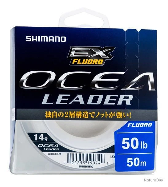 Fluorocarbone Shimano Line Ocea EX Fluoro Leader 50m 50m 105.1/100 65kg 1 Fluorocarbone Shimano Line Ocea EX Fluoro Leader 50m 50m 105.1/100 65kg