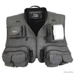 Gilet JMC Specialist V4 4.0 Gris Gilet Peche Mouches De Charette