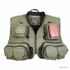 Gilet JMC Specialist V4 4.0 Olive Gilet Peche Mouches De Charette