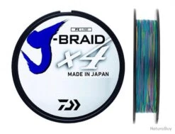 J-Braid X 4 300 M Multicolore Tresse Daiwa Ø 13/100 / # PE 1.0 / 5.90 Kg / 13 Lb