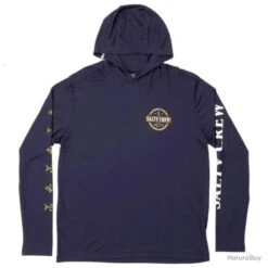 L-Shirt Salty Crew Deepsea Hood Rashguard L Navy