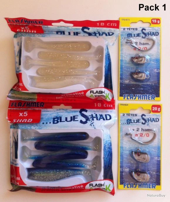 Pack Mer "Blue Shad" 10 Cm 1 Pack Mer "Blue Shad" 10 Cm