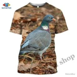 SUPERBE : T - Shirts Impression 3 D, Motif PALOMBE 1