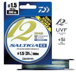 Saltiga 600 M 12 Braid EX Multicolore Daiwa 30/100 #4 30,7 Kg 68 Lb