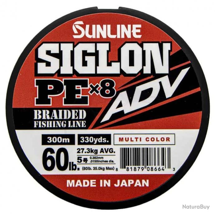 Sunline Siglon ADV PE X8 60lb Multicolore 1 Sunline Siglon ADV PE X8 60lb Multicolore
