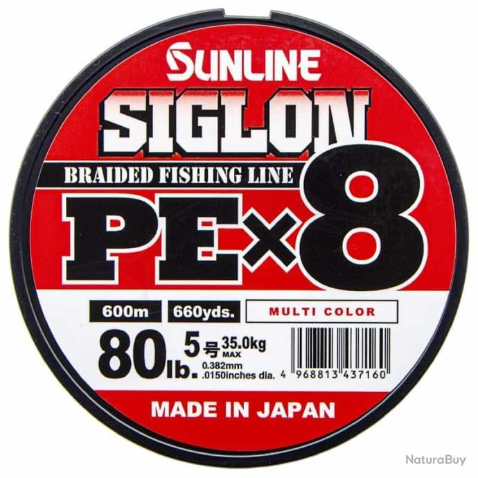 Sunline Siglon PEX8 Muticolore 80lb 600m 1 Sunline Siglon PEX8 Muticolore 80lb 600m