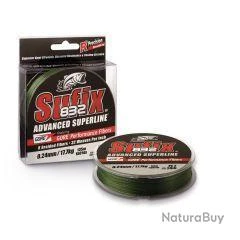 Tresse Carnassier Sufix 832 Braid L.vis Vert Olive 120m 15/100