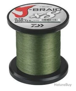 Daiwa TRESSE J BRAID 150M 8 BRINS VERTE 0.10mm / 6kg