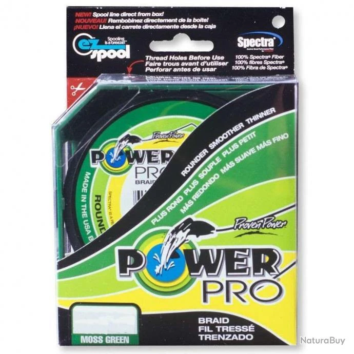 Tresse Power Pro 135m Ø 8/100 VERTE 1 Tresse Power Pro 135m Ø 8/100 VERTE