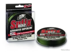 Tresse Sufix 832 Braid L.vis Green 250m Ø 33/100