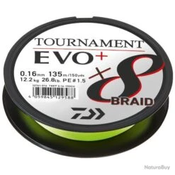 Daiwa TRESSE TOURNAMENT 8 EVO+ 135M CHARTREUSE 0.12mm-8.6kg