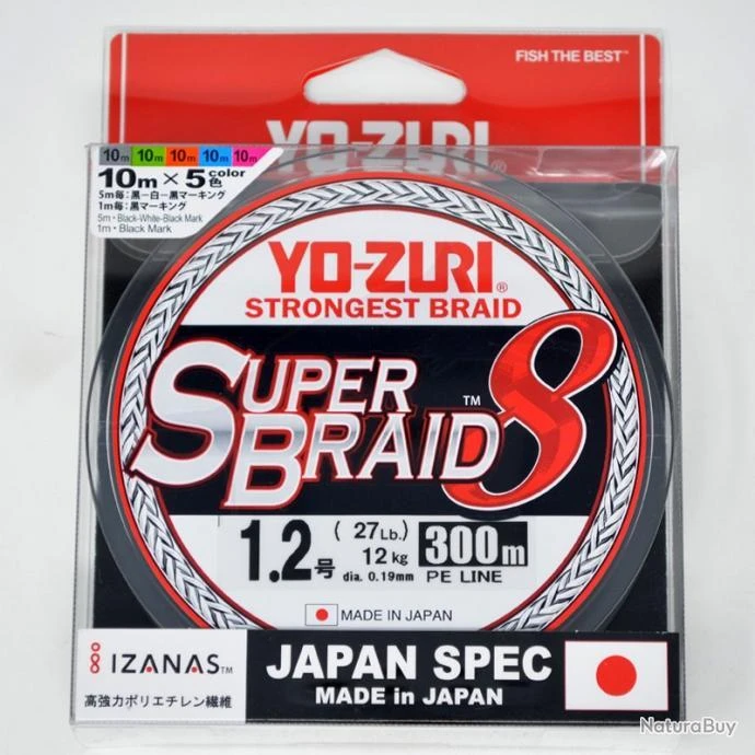 Yo-Zuri Tresse Superbraid 8x 27lb 1 Yo-Zuri Tresse Superbraid 8x 27lb