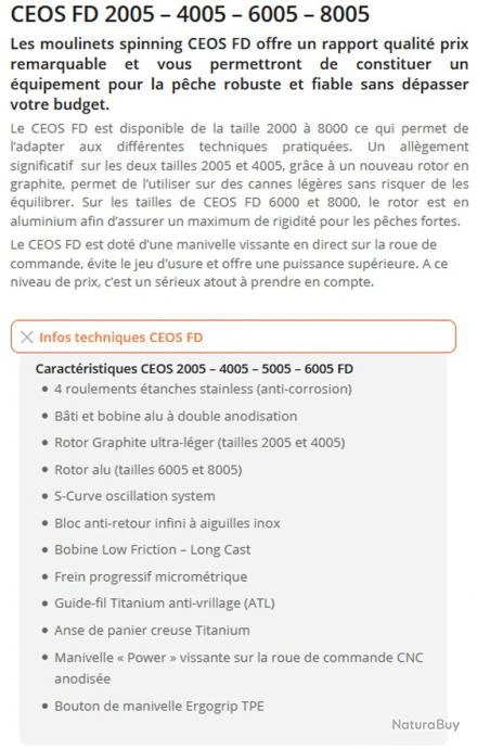Moulinet Ceos 2005 FD Sakura 2 Moulinet Ceos 2005 FD Sakura – Image 2