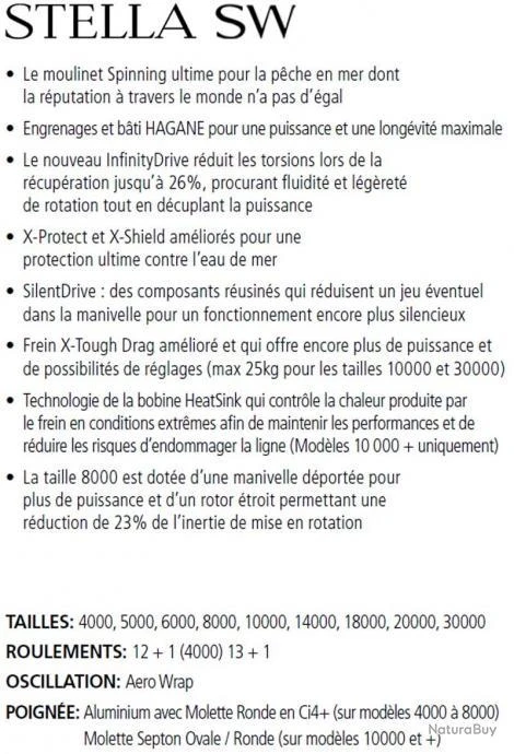 Stella SW-C 20000 PG Moulinet Spinning Shimano 2 Stella SW-C 20000 PG Moulinet Spinning Shimano – Image 2