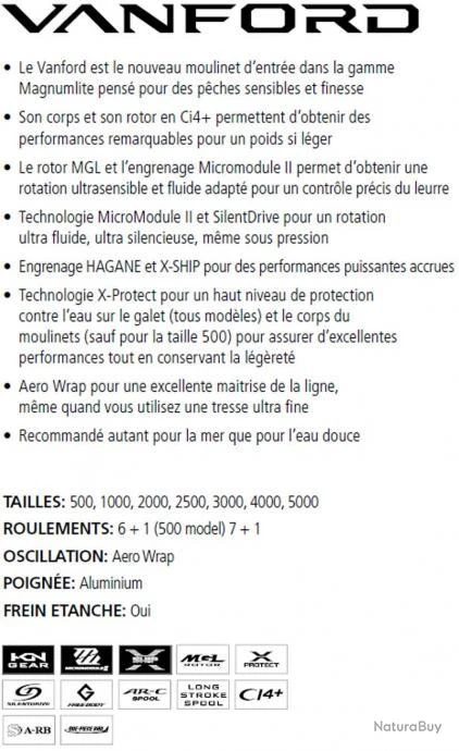 Vanford 2500SHG Moulinet Spinning Shimano 2 Vanford 2500SHG Moulinet Spinning Shimano – Image 2