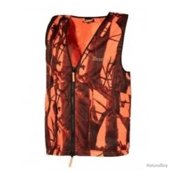 Deerhunter LOT DE 3 GILETS PULL-OVER PROTECTOR 78 ORANGE GH CAMO TAILLE S/M