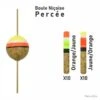 Streamline Garbolino Flotteur Truite - Boule Niçoise - Par 20 - Percé / 3 G / Jaune/Orange