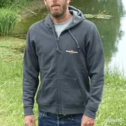 Veste à Capuche Hoodie Zip Sakura Logo Grey -Pêche Produits Magasin 00003 Veste a capuche Hoodie Zip Sakura Logo Grey M