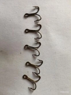 100 Hameçon Double N 10 Réf 9906 Bz Limerick Droit Pêche Carnassier Vmc