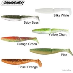 Leurre One Up Shad 7 Sawamura 14,8cm Tinsel Orange" -Pêche Produits Magasin 00006 Leurre One up shad 7 Sawamura 14 8cm Tinsel Orange
