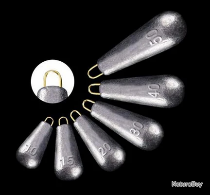 Plomb Pêche Lot De 5 Pièces 70g 2 Plomb Pêche Lot De 5 Pièces 70g – Image 2