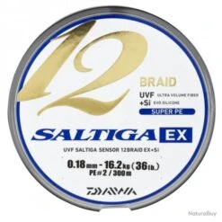 Tresse Daiwa Saltiga 12 Braid Ex - 600 M - 18/100 - 16,2 Kg