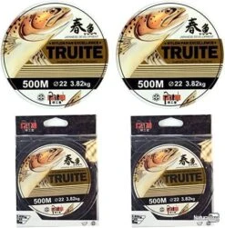 Pan Nylon Excellence Truite Bobine Fil 500m (Pack De 2) 0.20mm 3.24kg