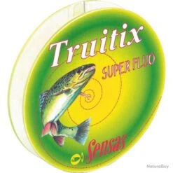 Nylon Sensas Truitix Jaune Fluo 100m - 10 / 0.16mm -Pêche Produits Magasin 00015 Nylon Sensas Truitix Jaune Fluo 100m 10 0.16mm