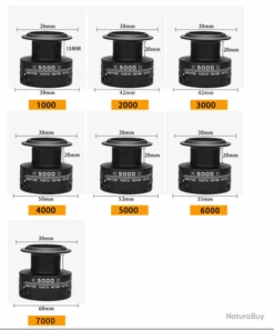 Moulinet De Pêche Carnassiers, Mer, Surfcasting 6000 5.5:1 M3 Avec Bobine De Rechange -Pêche Produits Magasin 00032 Moulinet de peche carnassiers mer surfcasting 6000 5.5 1 M3 avec bobine de rechange